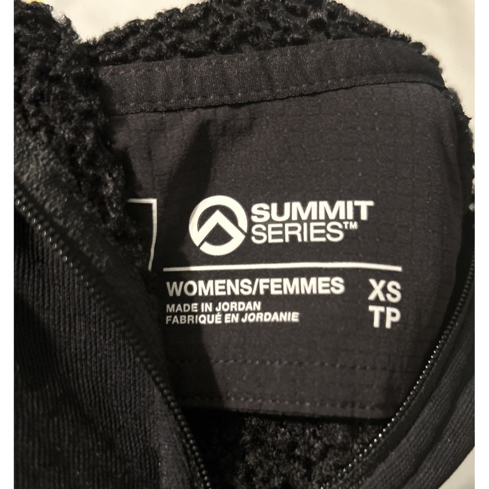 Womens The North Face XS Summit Future Fleece Black‎ Full Zip Hoody NWT Logo - Picture 8 of 9